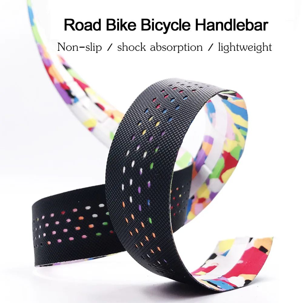 1Pair Road Bicycle Handlebar Tape Bike Accessories Cycling Soft PU EVA Anti-Slip MTB Bike Bar Tape Shock Absorption grip tape