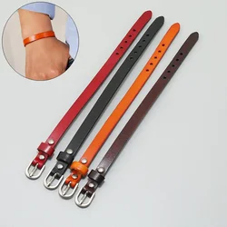 All-Match Couples Wristband Retro Vintage Solid Color Cowhide Leather Bracelets Men Women Hand Accessories Trendy Jewelry Gifts