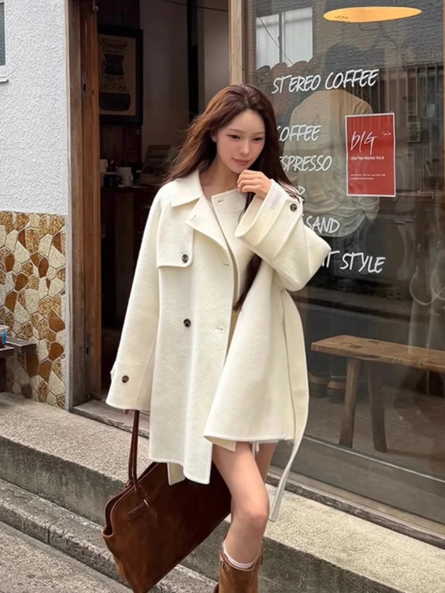 

Gagarich Korean Fashion High-end Interior Plaid Single Breasted Cotton Coat Women 2025 Winter New Loose Mid Length Top