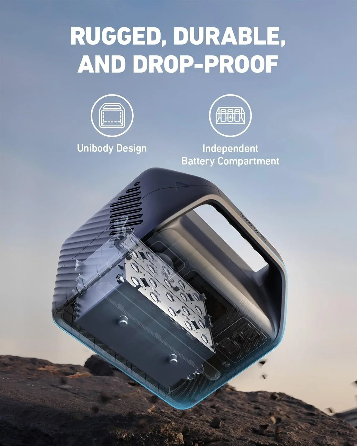 【割引価格！送料無料！】 プレミアム521ポータブル電源、LiFePO4バッテリー搭載、256Wh、6ポート、300W