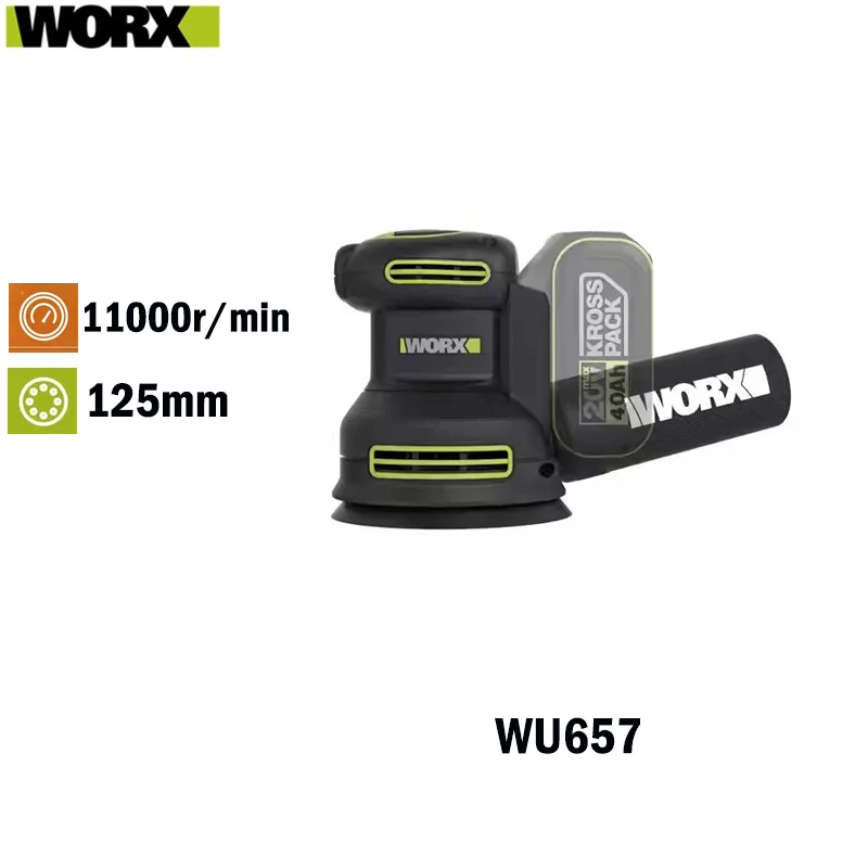 Шлифовальный станок WORX WU657 Полировальный станок Деревообрабатывающий станок Беспроводной электрический инструмент