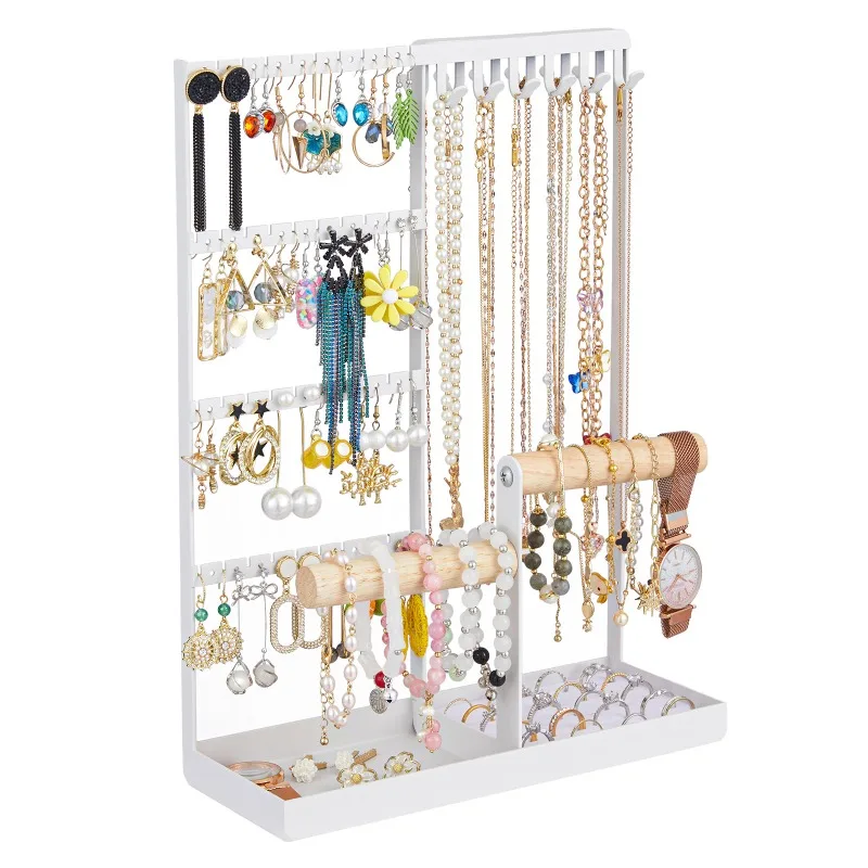 

wrought iron jewelry display stand, household entrance key, watch necklace, earrings, earrings, jewelry storage pendant rack.