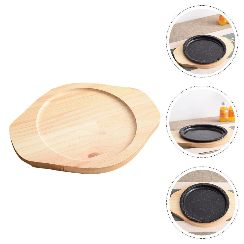 

1Pcs Solid Wood Heat Insulation Board Thickened Non Slip Pot Mat Dining Table Protector Coaster for Home Kitchen Tableware