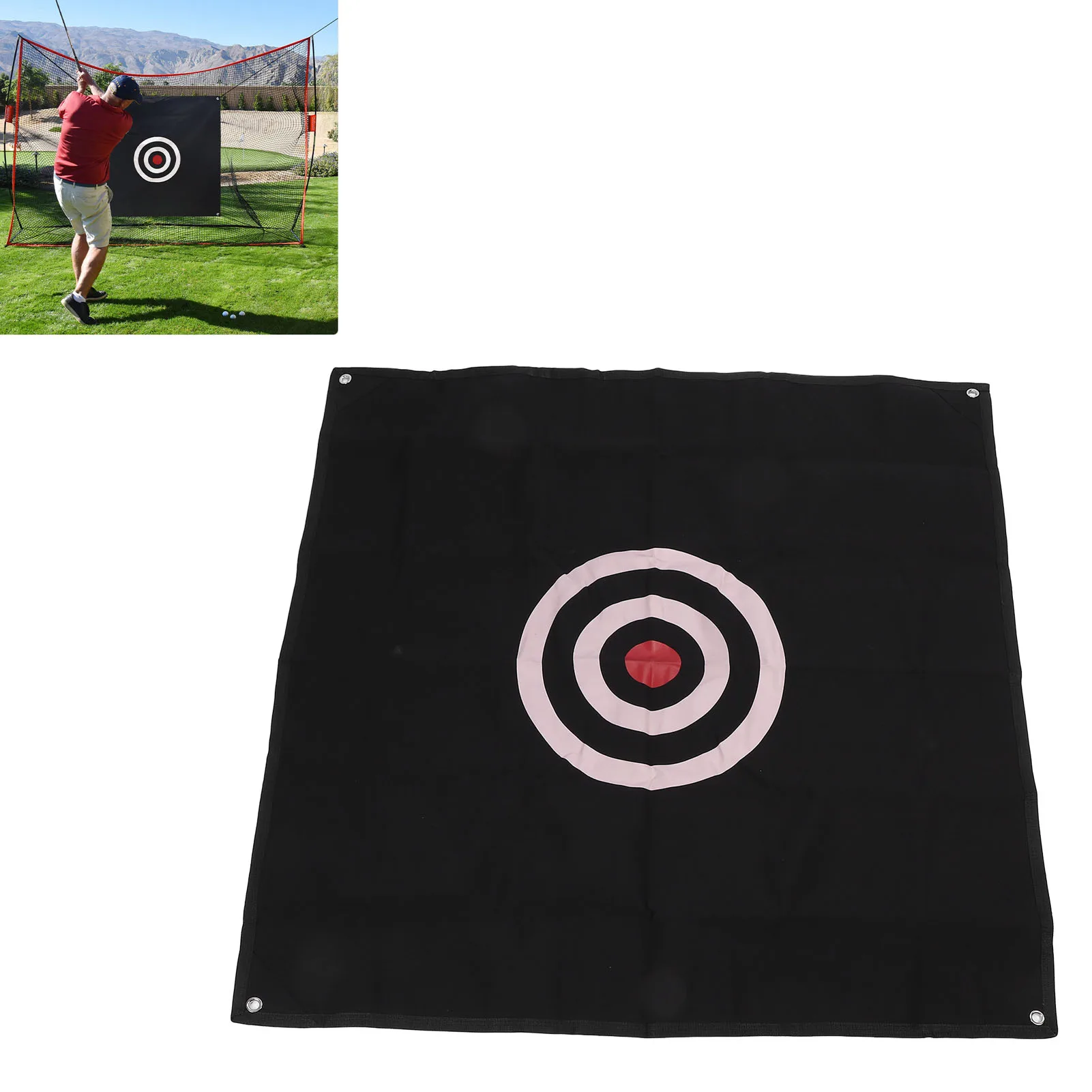

Golf Hitting Net Clear Pattern Wear Resistant Long Lasting Portable Golf Hitting Practice Target For Golfers