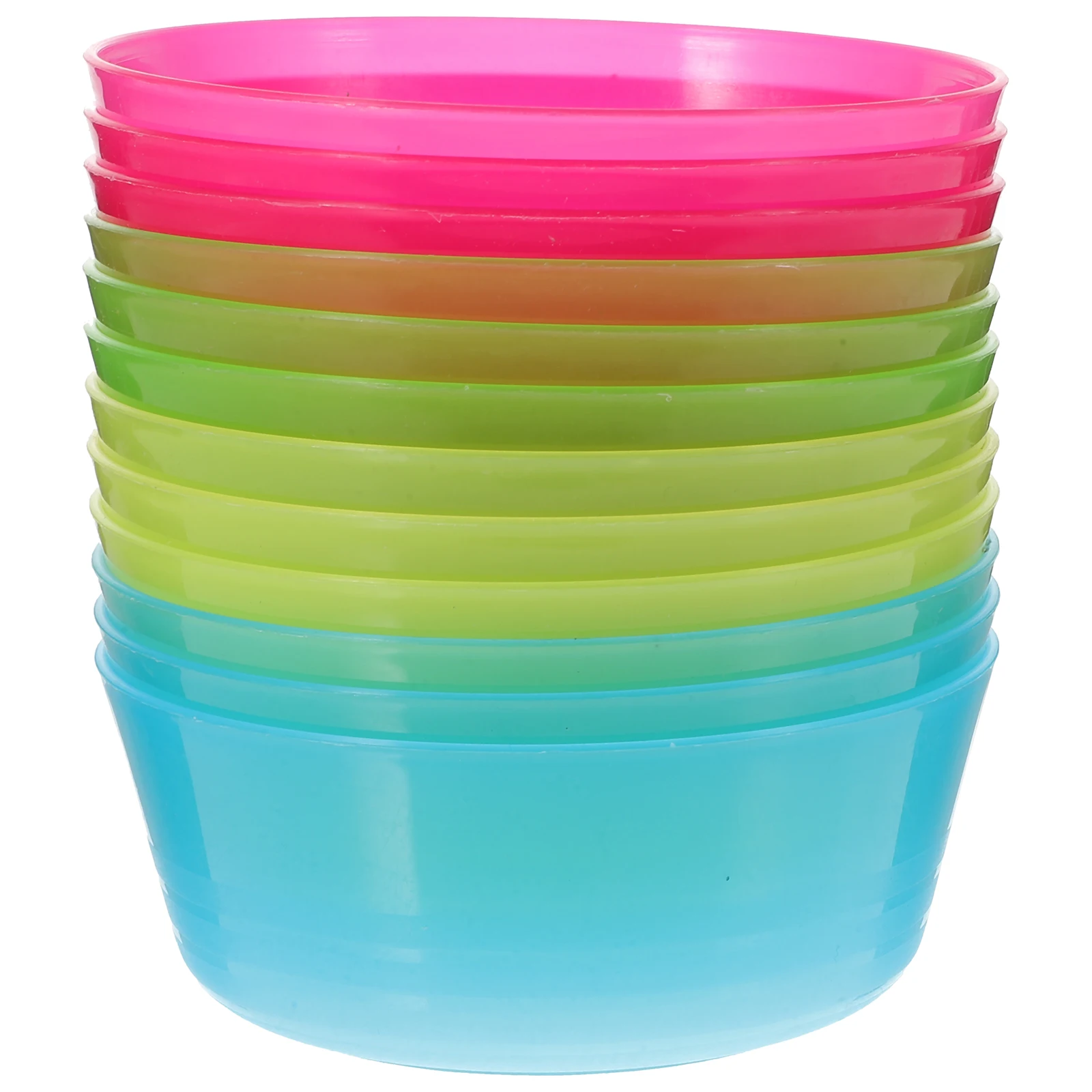 

12pcs Plastic Rice Bowls Kids Toddler Baby Food Prep Snack Storage Containers Kitchen Bowls Easy Clean Durable