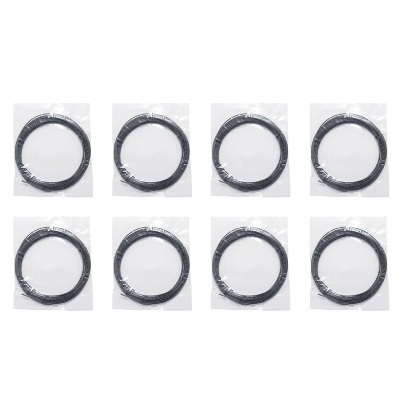 

A46M-8Pcs 5M Pcl 1.75Mm Filament Low Temperature 3D Printing Pen Supplies For 3D Printer/3D Printer Pen(Black)