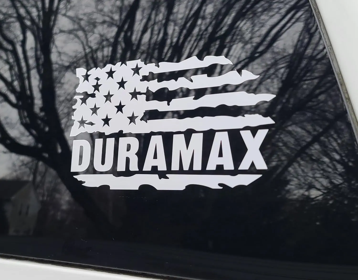 Car Sticker Vinyl Tape American Flag Duramax Diesel Truck Window Stickers Fits Silverado Sierra 2500 3500