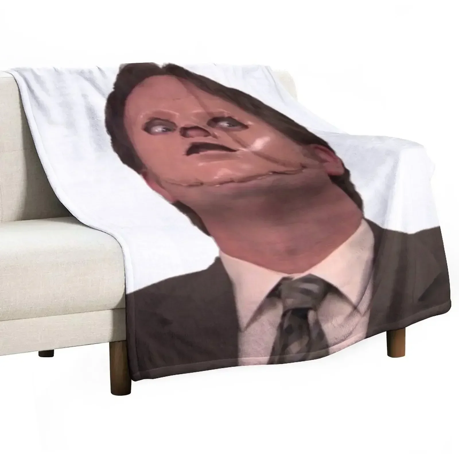 Dwight Schrute - Skin Mask Throw Blanket For Baby cosplay anime Blankets