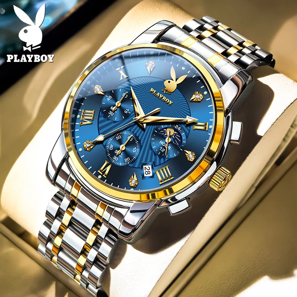 PLAYBOY 3066 Men's Luxury Quartz Watch