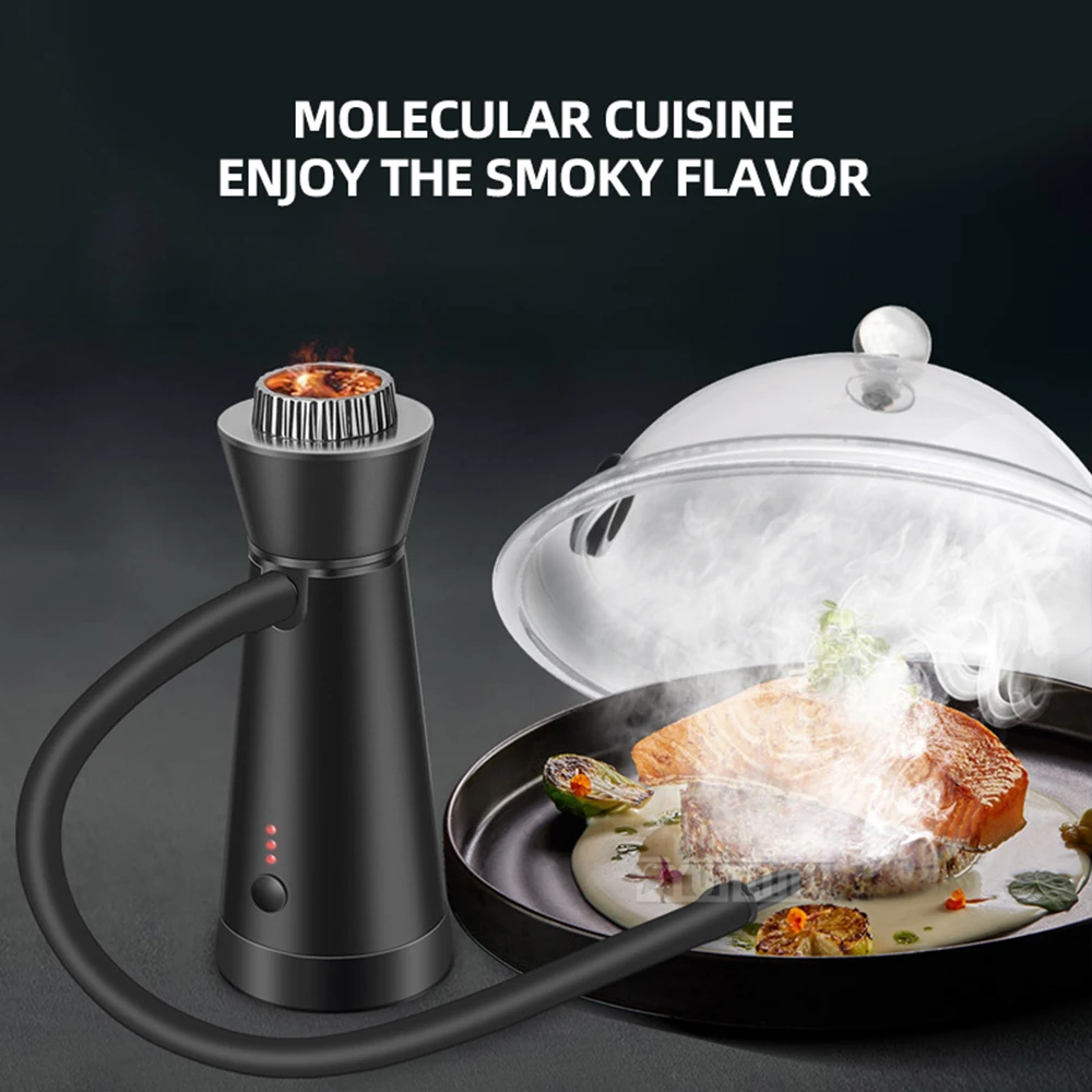 مدخن الطبخ المحمول المحمول المضاف بنكهة المدخن أدوات المطبخ الطبخ للأغذية الشواء