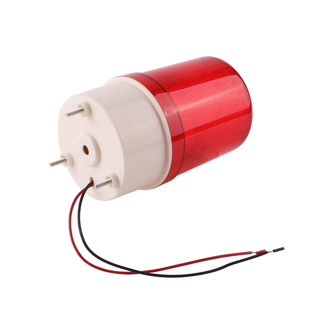 Imagem -05 - Industrial Audible Visual Alarme Buzzer Luz Rotativa Sinal Intermitente Lâmpada de Advertência Estroboscópio Sirene Indicadora Led Dc24v12v Lte1101j