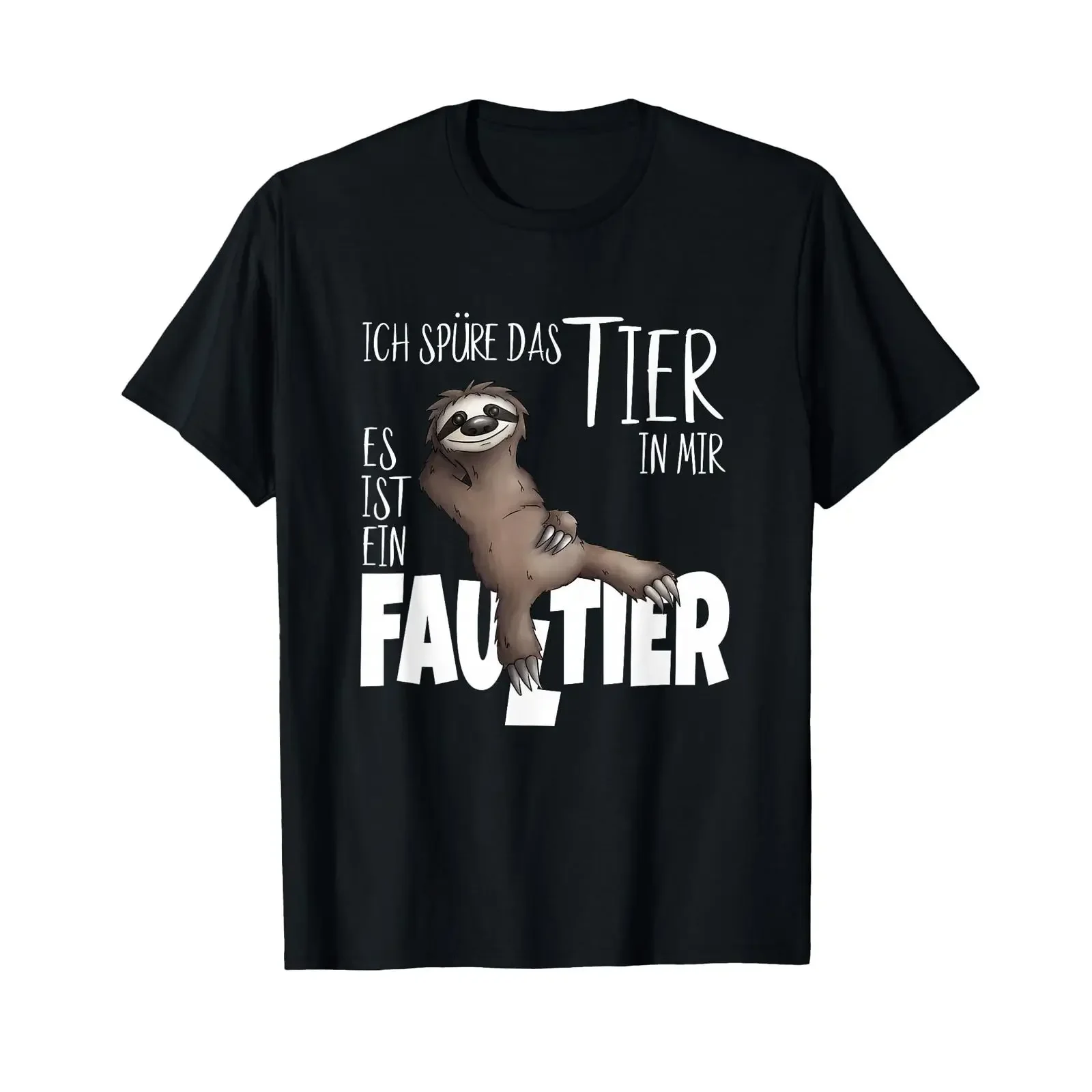 T-Shirt mit dem Motiv „Ich fühle das Tier in mir“, im Vintage-Look, gewaschen, modisch, dehnbar, weich, atmungsaktiv, leicht unisex, Designerkleidung.