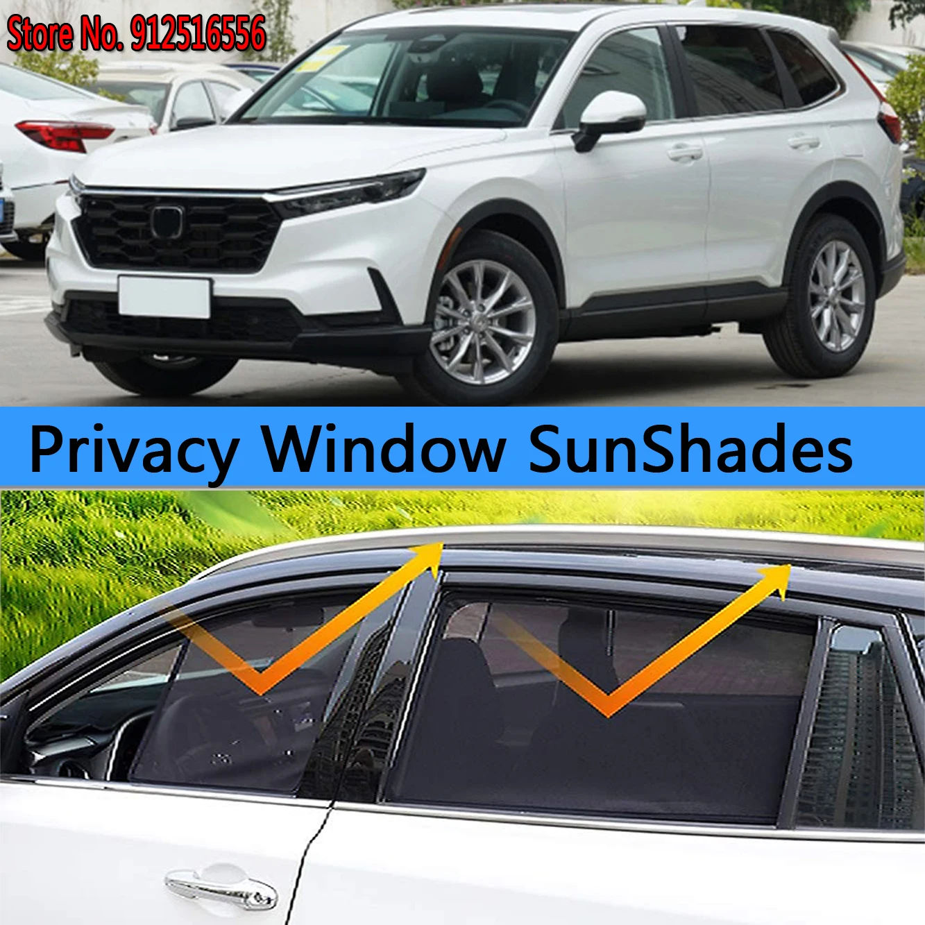 Side Sun Shade Shading Protection Window SunShades Sunshield Car Accseeories For Honda CR-V CRV 6TH GEN 2023 2024 Hybrid 5 Seats