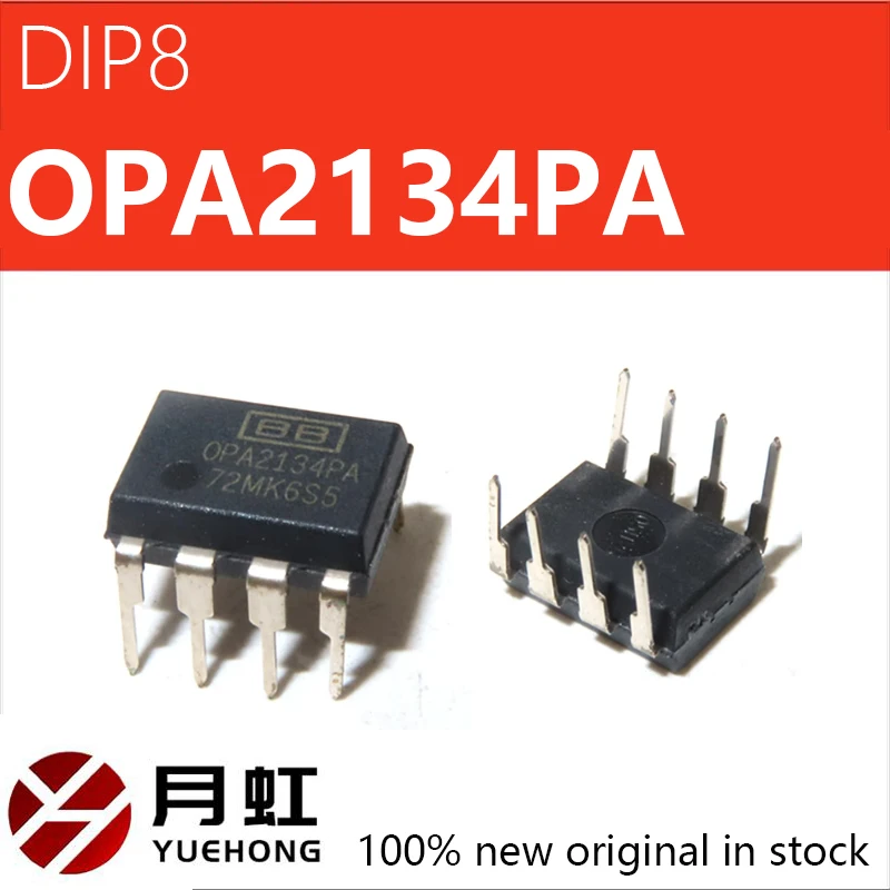 

5/10/20PCS New OPA2134PA OPA2134 Direct DIP8 Dual Channel Audio and Video Operational Amplifier IC