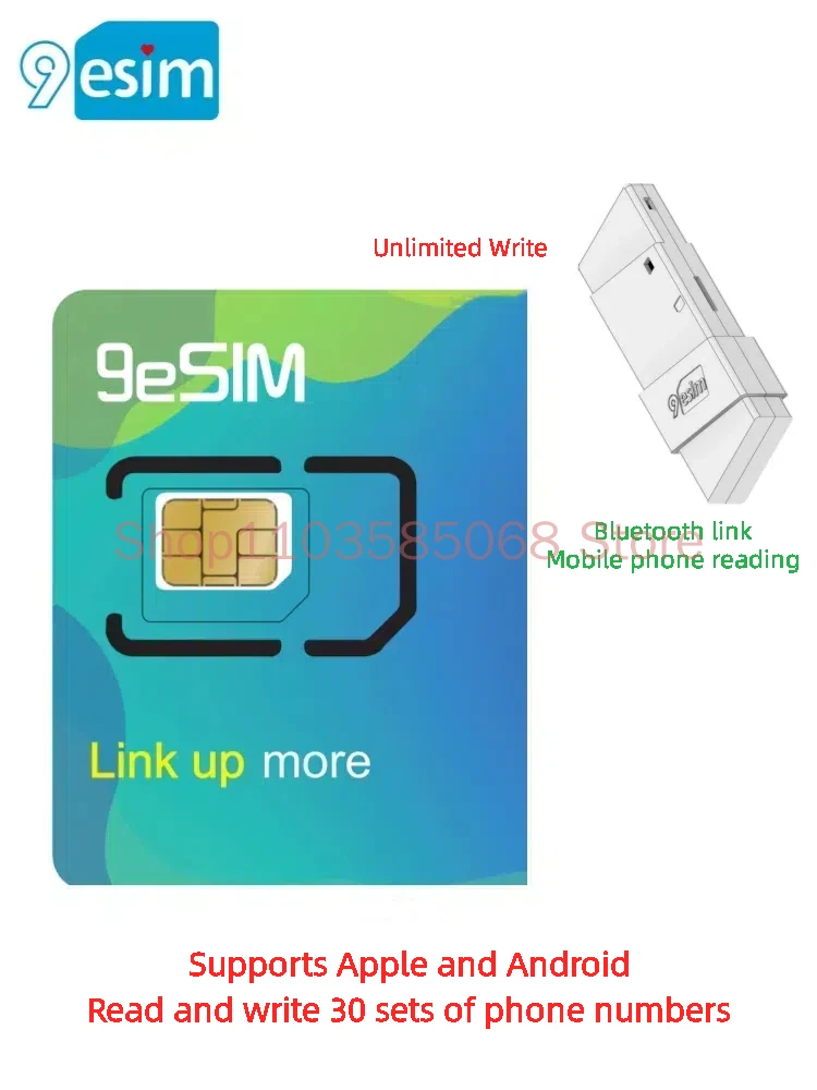 

9eSIM Write Card ESIM Card to SIM Physical Card Reader with Unlimited Write Support for Reading and Writing 5ber Cards