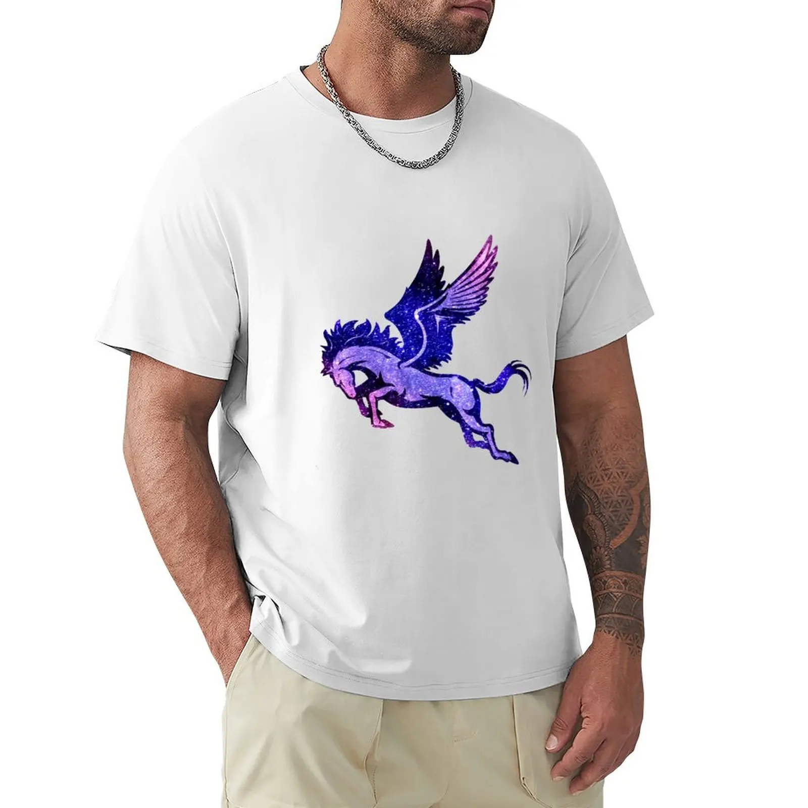 Pegasus - Constellation - Horoscope - Zodiac Stars Pegasus Zodiac Sign T-Shirt vintage clothes anime clothes t shirt men