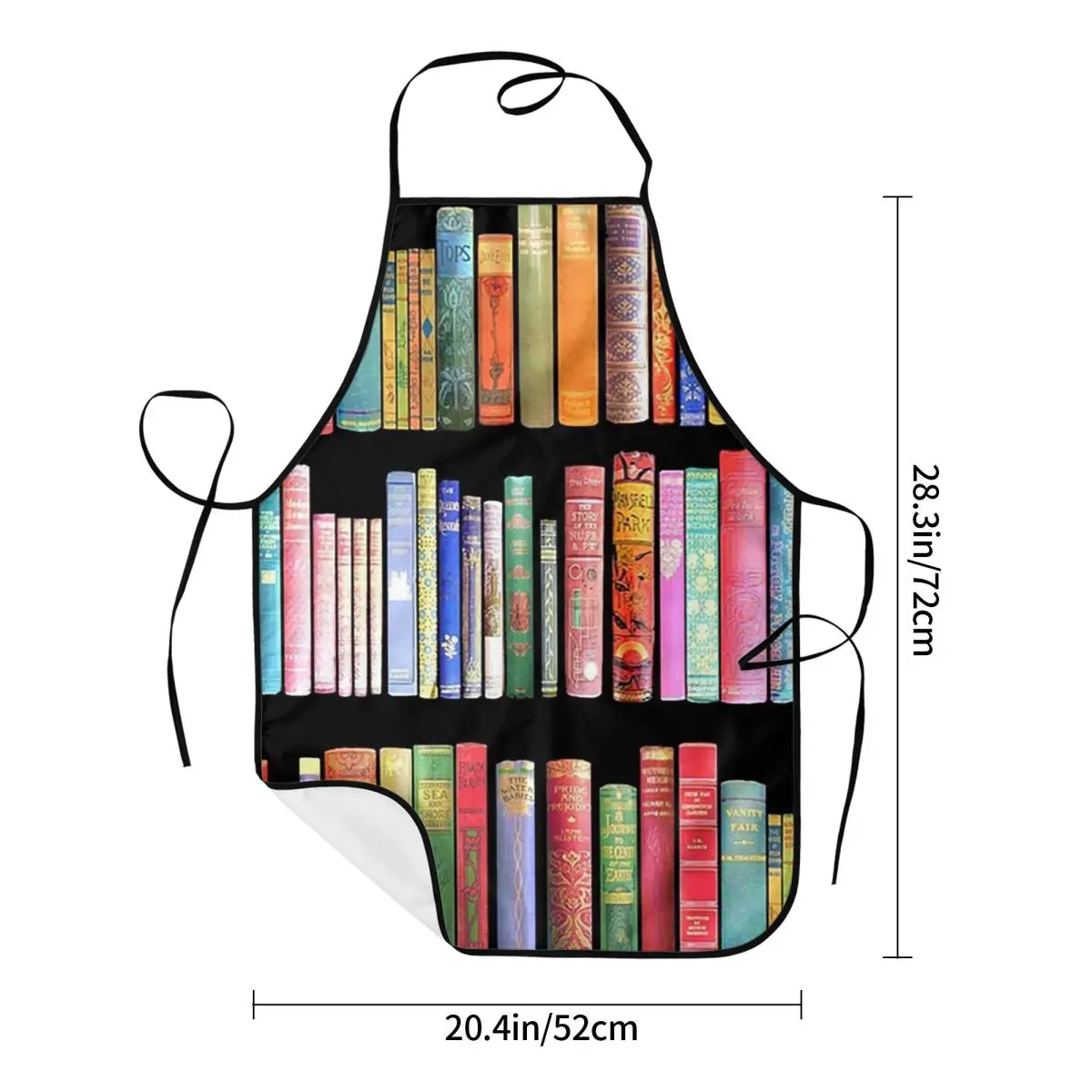 Bookworms Antique Book Library For Bibliophile Apron Chef Cooking Baking Tablier Waterproof Bib Kitchen Cleaning Pinafore