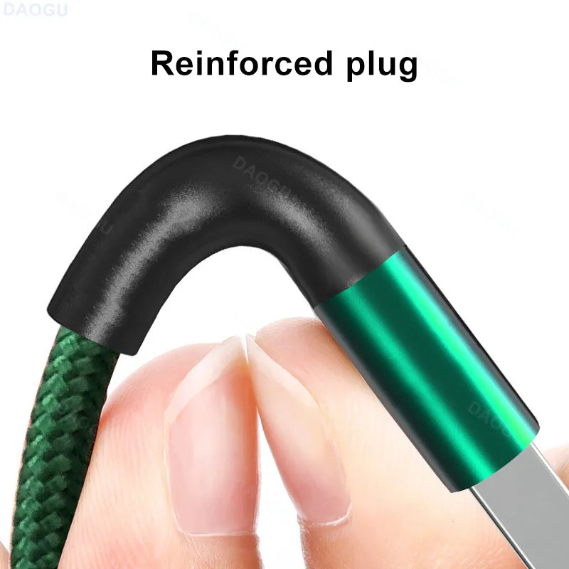6A 120W 100W 66W Fast Charging Usb Cable Type C Cord for Huawei Honor Xiaomi Green Color Fast Charge Type C Cable 1m 2m 3m 0.5m