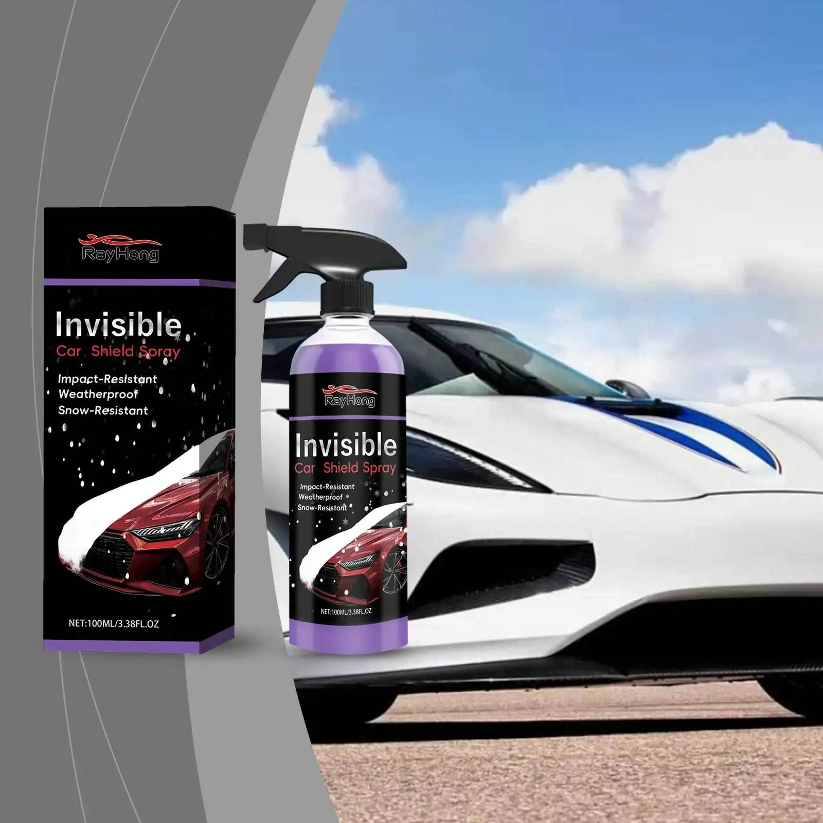 

100ml Invisible Car Coating Spray-Paint Protection Water Repellent for All Vehicles | Helps Shield Against Dirt Water UV Damage