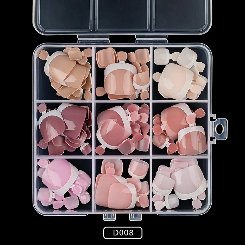 

108 шт. новые разноцветные французские накладные ногти розового миндаля в виде гроба, накладные ногти, удобные готовые акриловые накладные ногти, сделай сам