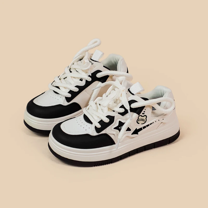 Amy and Michael New Fashion Trend Sneakers for Girls Students Chunky Casual Shoes Female Women Sports Trainers Low Top Shoes