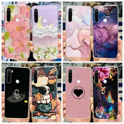 커버 Xiaomi Redmi Note 8T Note 8 2021 케이스 Xiaomi Redmi Note 8 Pro Note8 Coque 용 인기 대리석 투명 실리콘 소프트 Funda