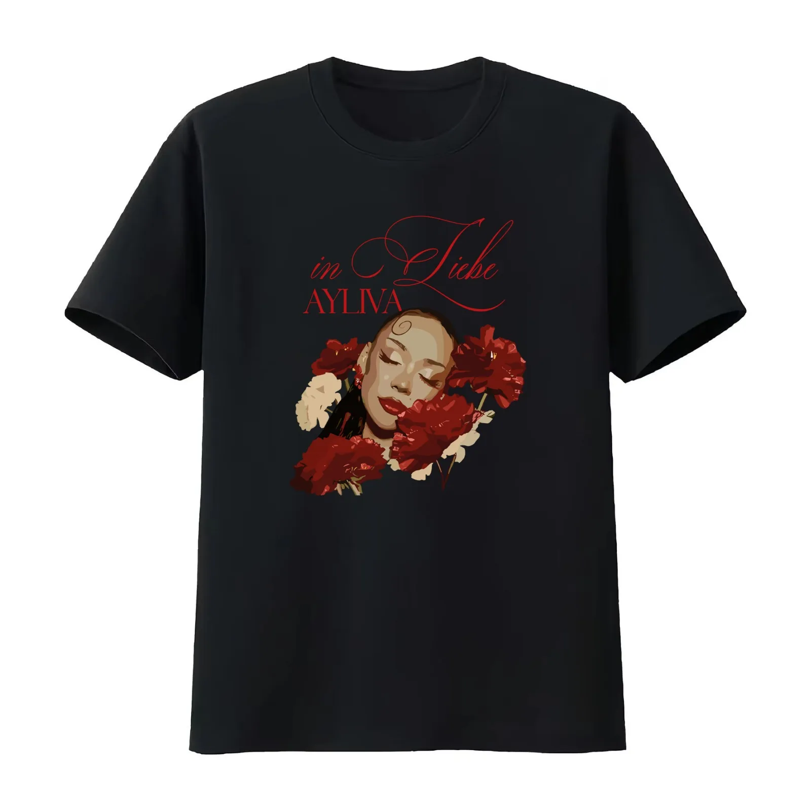 Alv in Liebe Tour V3 T-Shirt Summer Casual Cotton Tee Oversized Streetwear Tops Vintage Graphic Print Loose Fit Short Sleeve