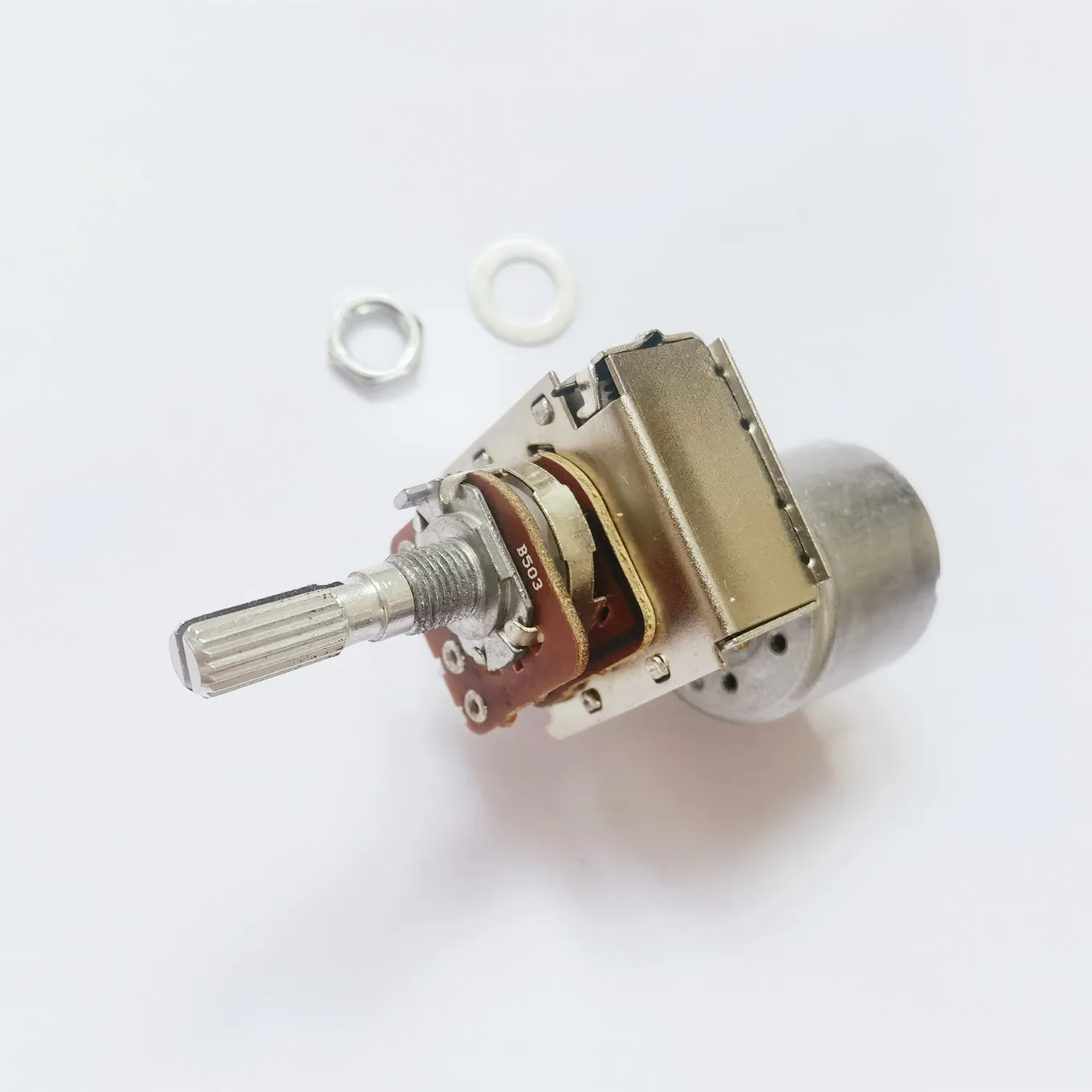 Original new 100% 148 Type dual potentiometer with motor B50K B100K handle long 25MM 8pin (SWITCH)