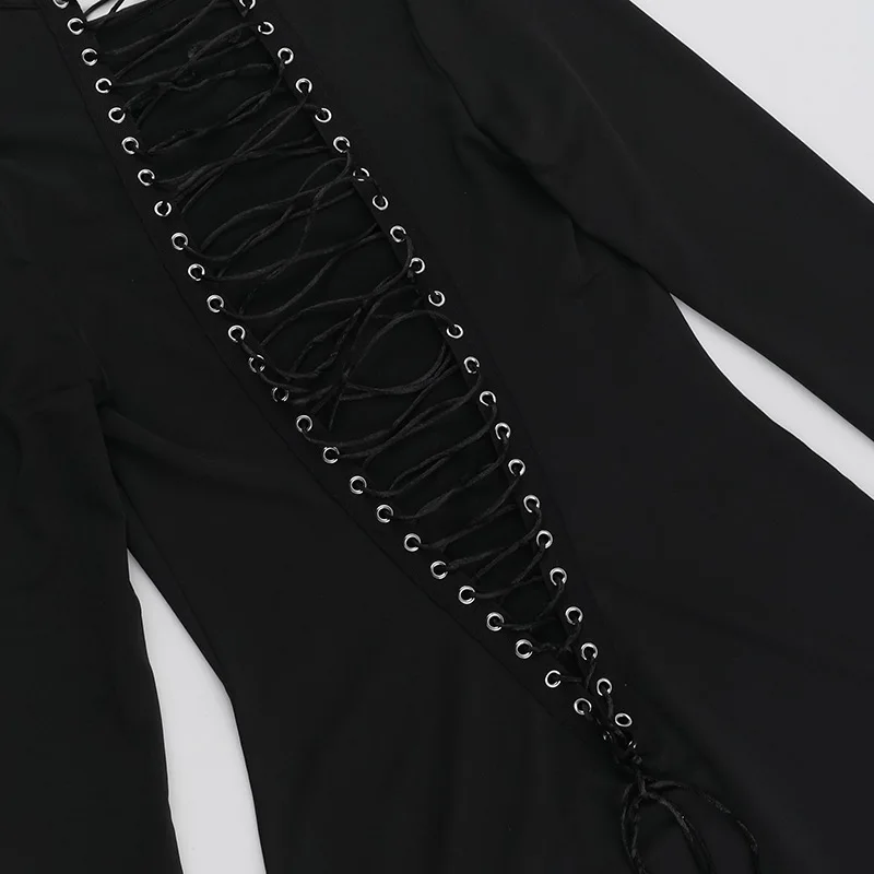 Wende-Kleid vorne hinten – unschuldig sexy, langärmlig, figurbetont, mit Bindedetail