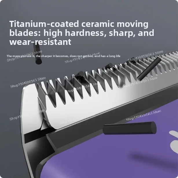 Adjustable Professional Pet Clipper for Dogs Cats, Electric Grooming Tool with Guide Combs & Sharp Blade, Rechargeable Trimmer