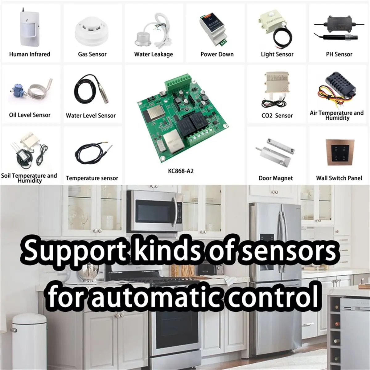 [2026 Trend]A2 Relay Switch Board 4G/2G GPRS ESPHome Home Assistant Tasmota for RS485 Tuya WiFi Temperature