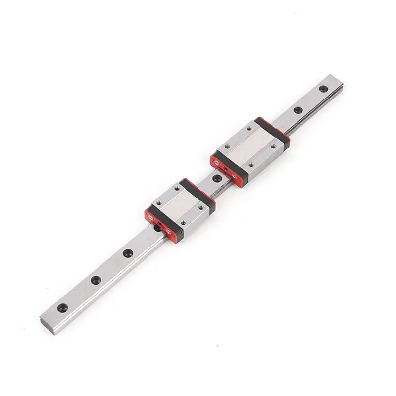 12mm Linear Guide MGN12 Miniature Linear Rail L=100-1000mm+1pc MGN12H or MGN12C Block Carriage for 3D Printer Black/Red 4