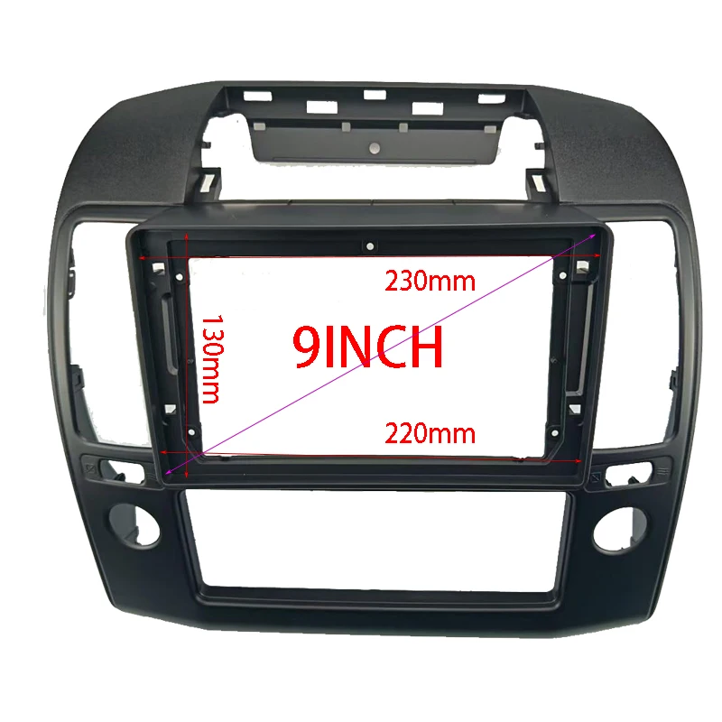 9 Inch Car Radio Fascias For Nissan NAVARA D40 2006-2012 Stereo Head Unit Android MP5 GPS Video Player 2 Din Panel Dash Frame