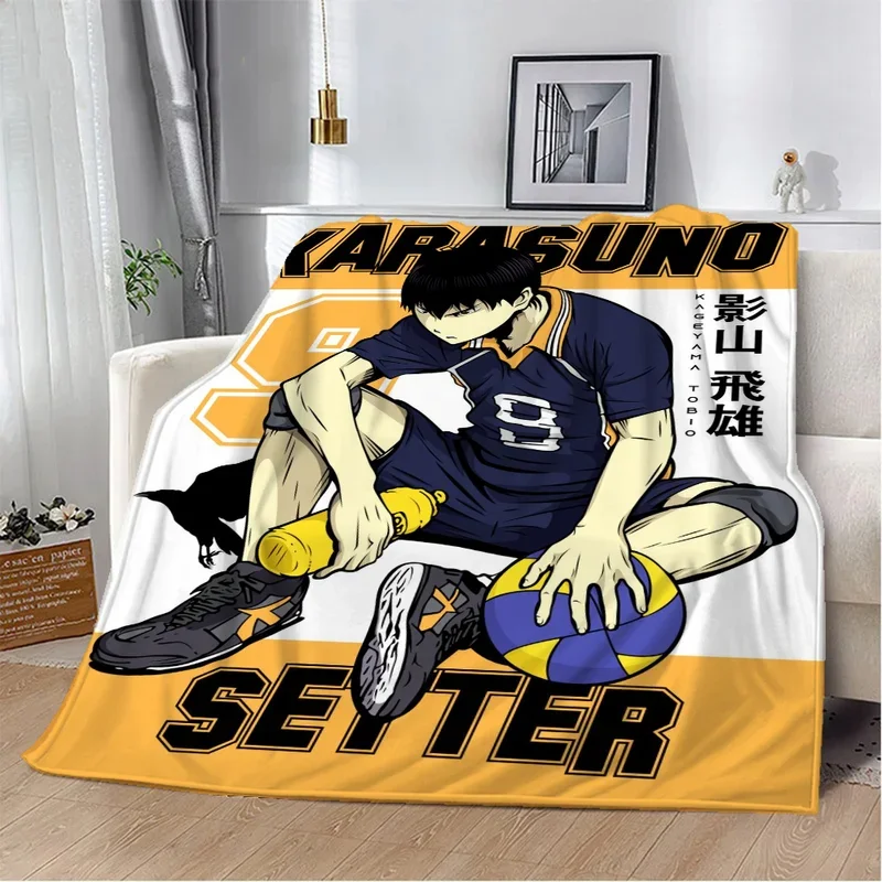 Haikyuu thick blanket winter blanket king-throw you bed home and decoration knitted plaid luxury bed beach towel knee