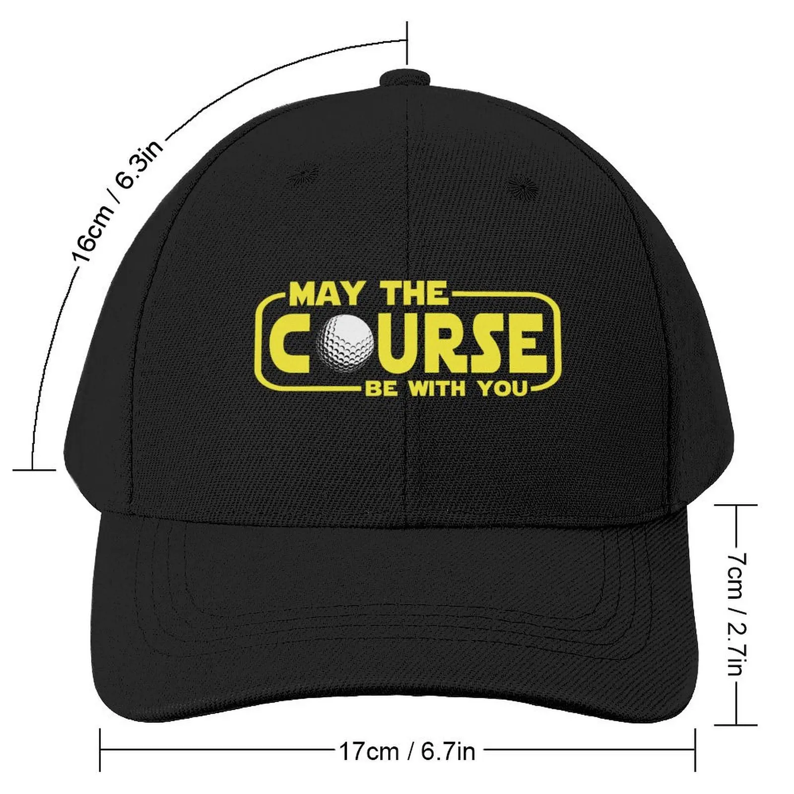 May The Course Be With You Baseball Cap Luxury Brand Fishing cap Luxury Woman Men's