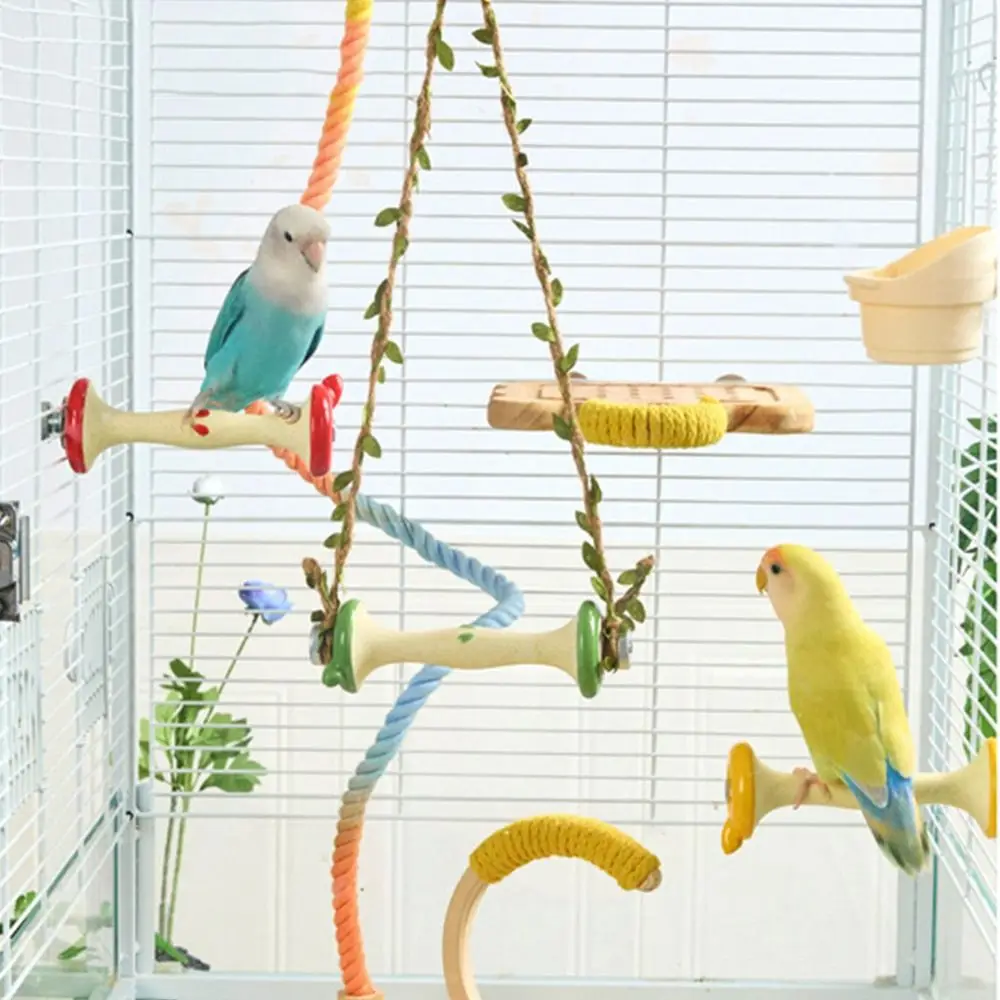 

Creative Parrot Standing Stick Sturdy Fruit Core Shaped Bird Paw Grinding Interactive Wear Resistant Bird Beak Grinding Stone