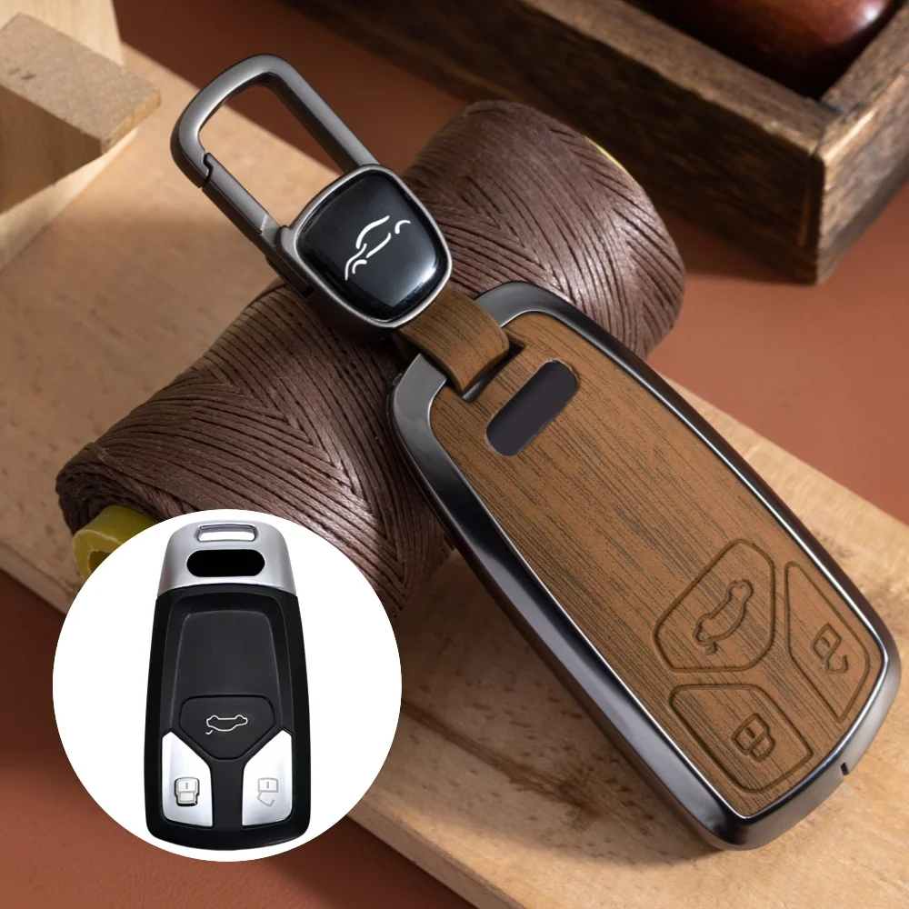 

Luxury Car Remote Key Case Cover for Audi A4 A4L A5 Q5 Q7 TT TTS 8S B9 2016 2017 2018 Car Key Protection Shell Accessories