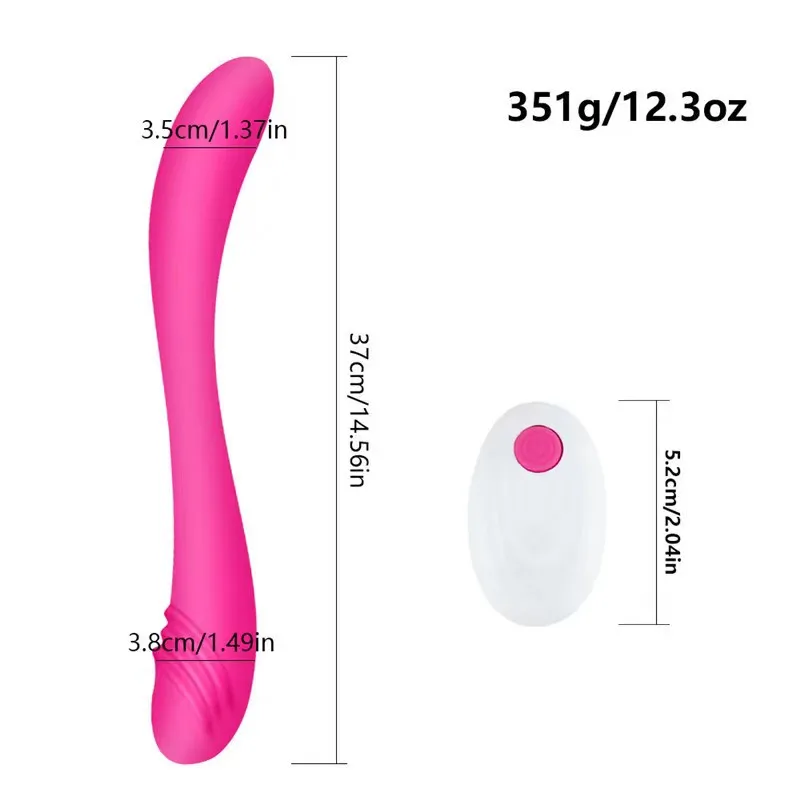 14.6 Inch Super Long Dildos And Vibrators RC Double Ended Penetration Women Lesbian Clitoris G Spotstimulator Sex Toy For Couple