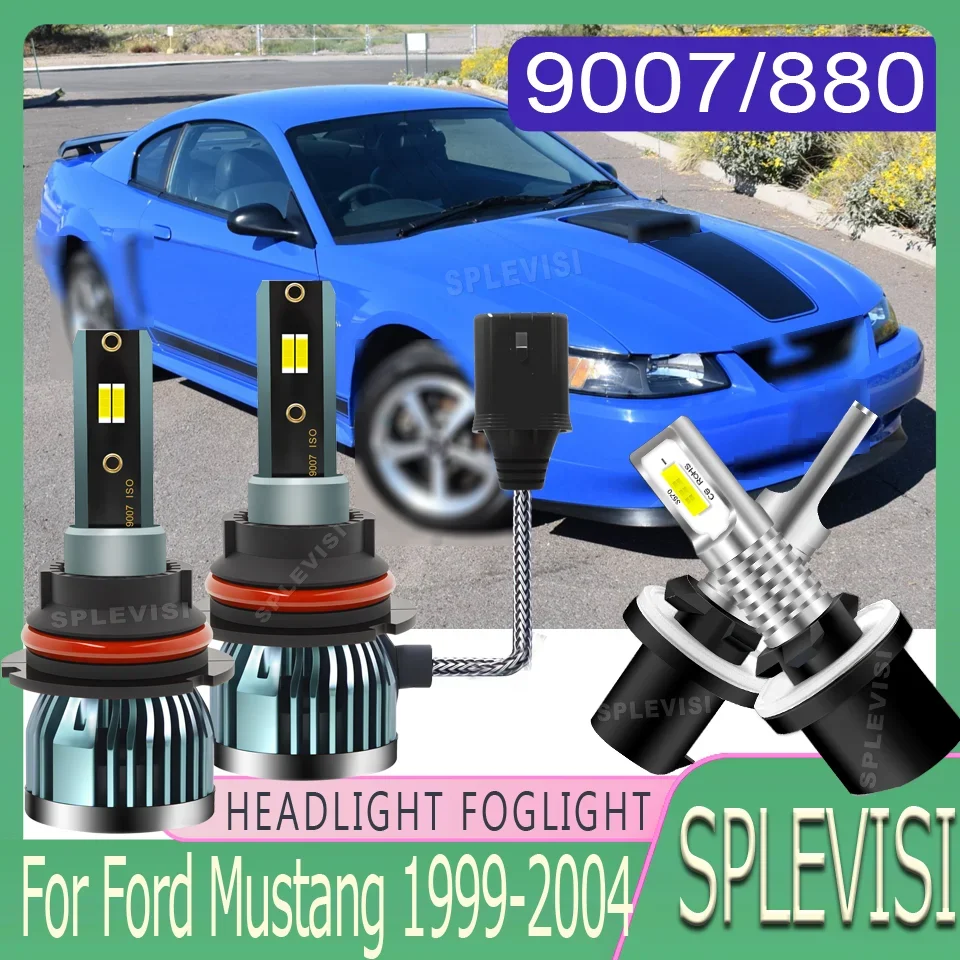 

Longer Life All-Weather Rain Snow Fog Ready Headlight foglight LED Long-Term Use For Ford Mustang 1999 2000 2001 2002 2003 2004