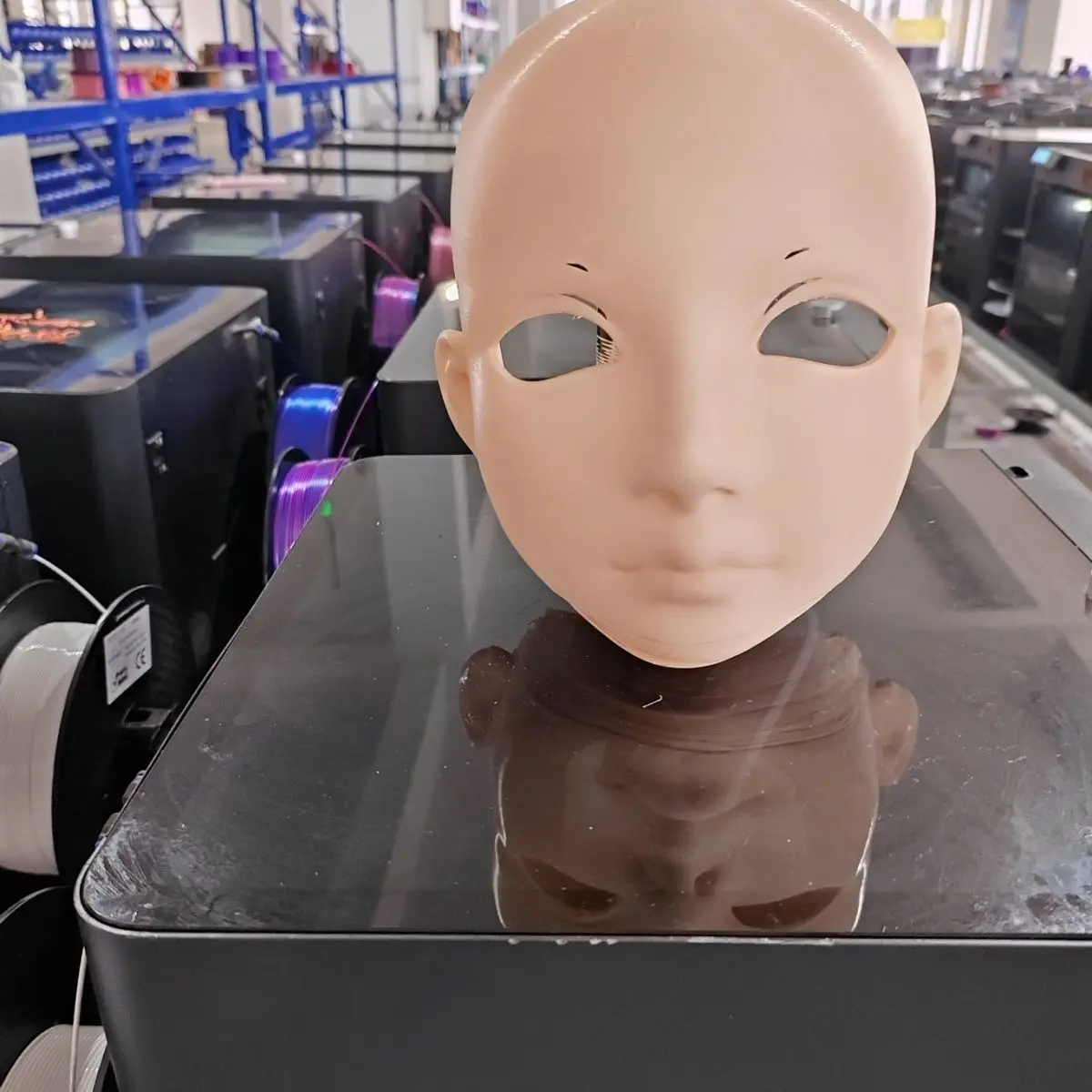 Personalizacja Postaci Chłopiec/Bily Kigurumi Półmaska z Zamkiem Anime Cosplay Kigurumi Maska DIY Anime Biała Forma