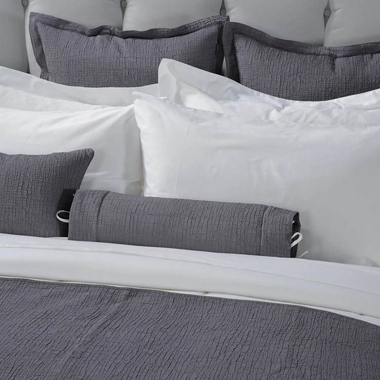 Wholesale Bedding Sets Cheap Flax Linen Bedding Set White 100% Cotton Comforter Sets Bedding for Hotel
