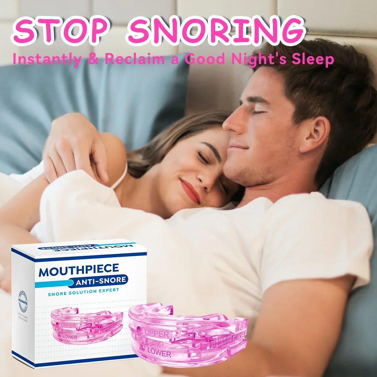 قابل للتعديل المعبرة مكافحة الشخير حامي الفم سيليكون مكافحة الشخير 2026 النوم المعونة توقف التنفس الحرس الأسنان الشخير جهاز وقف Sn #5