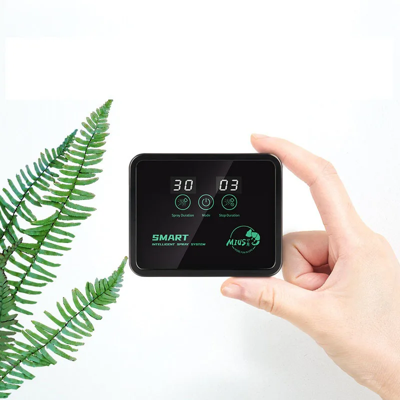 MIUS Smart Automatic Mist Reptile Humidifier Timer Rainforest LCD Screen Sprinkler Controller Terrarium Misting Spraying Kit