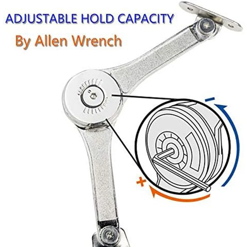 -PQWN المفصلي الثقيل غطاء دعم المفصلي المفصلي لينة إغلاق الصدر المفصلي دعم لخزانة المطبخ خزانة، سهلة التركيب دائم #3