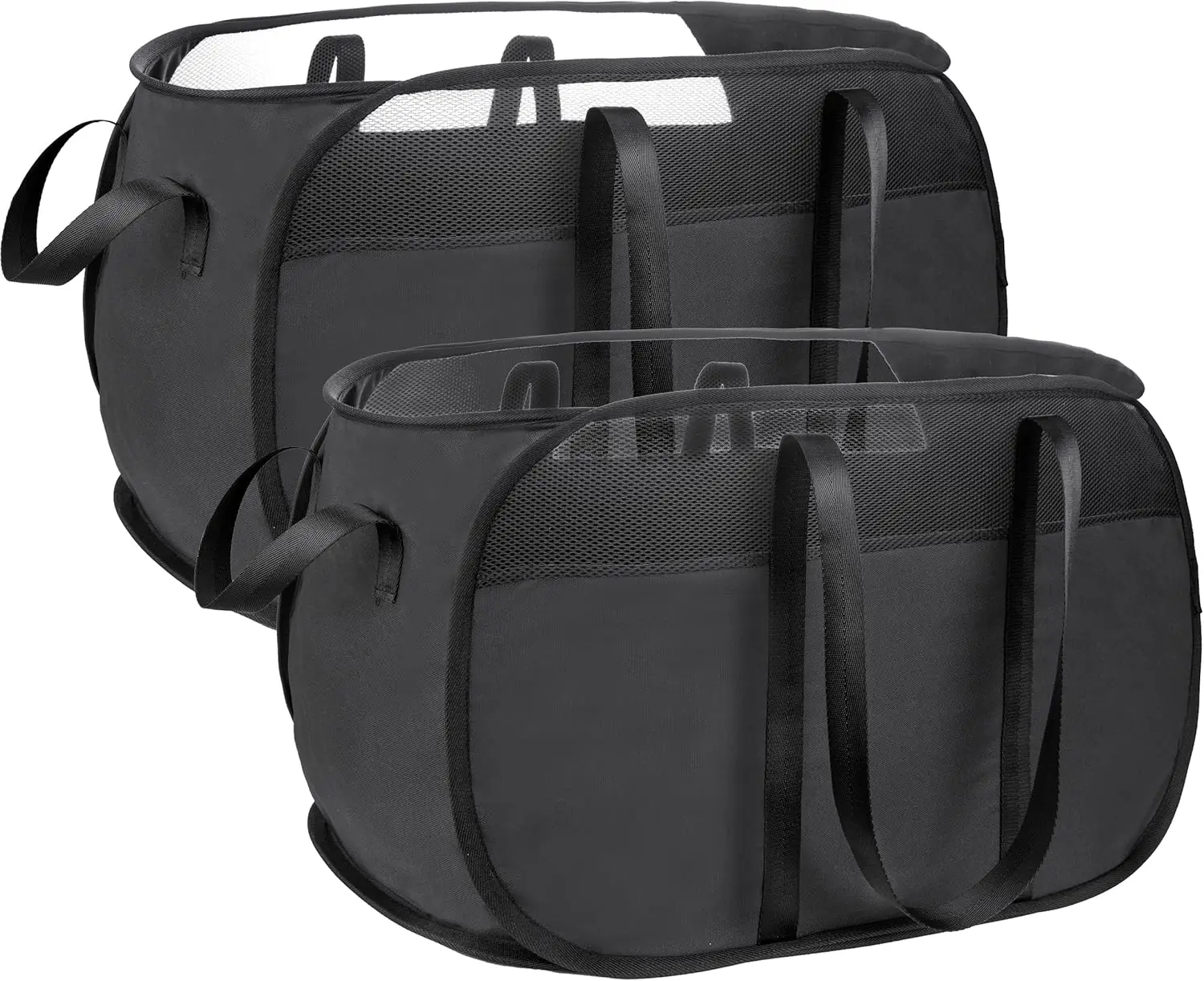 

Pop Up Laundry Hamper，with Durable Handles collapsible laundry basket，Easy to Open and Fold for