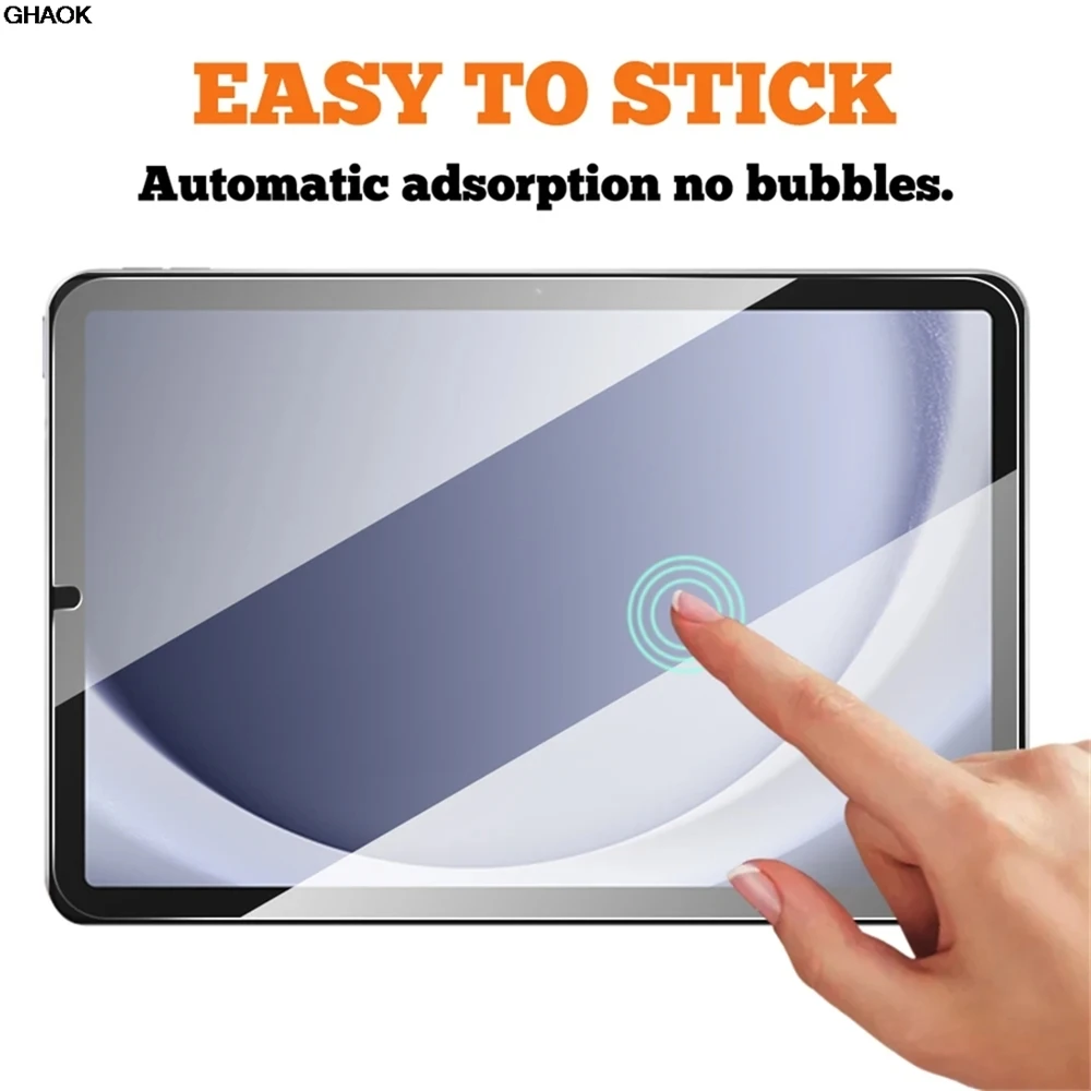 2pcs 9H Tempered Glass Full Screen Protector For Samsung Galaxy Tab S6 Lite S7 FE S8 Plus S9 Plus FE A8 A9 Plus Protective Film view 5