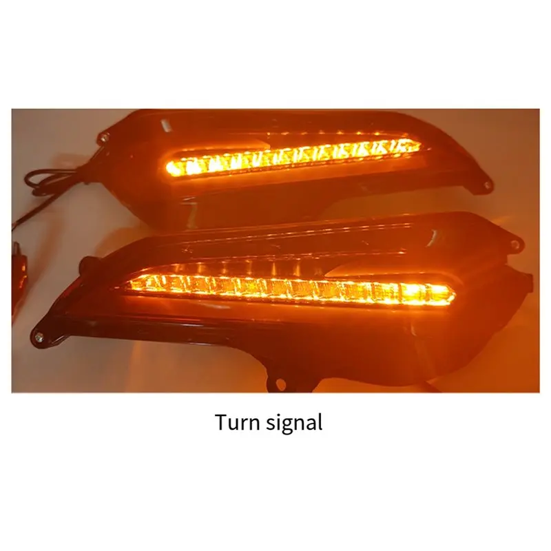 لتويوتا فيوس 2019 يارس 2017-2019 المصد الخلفي الضباب مصباح بدوره إشارة الفرامل تحذير ضوء اكسسوارات السيارات بدء متابعة الرسوم المتحركة #3