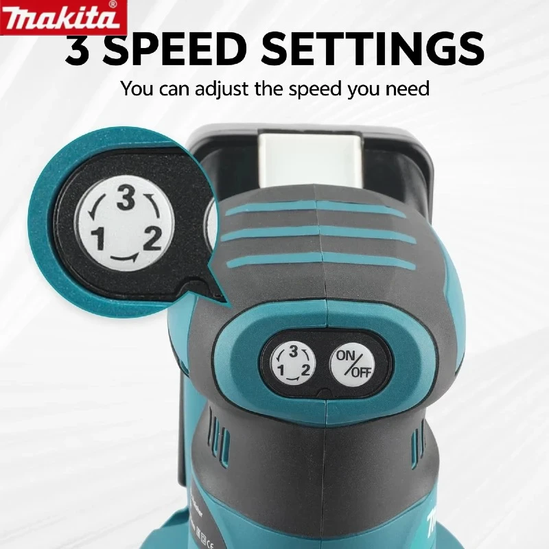 ماكيتا DBO180Z قرص قابل لإعادة الشحن بدون فرش أيون النجارة الرملي المعجون تلميع أداة عارية ساندر مداري عشوائي 18 فولت ليثيوم