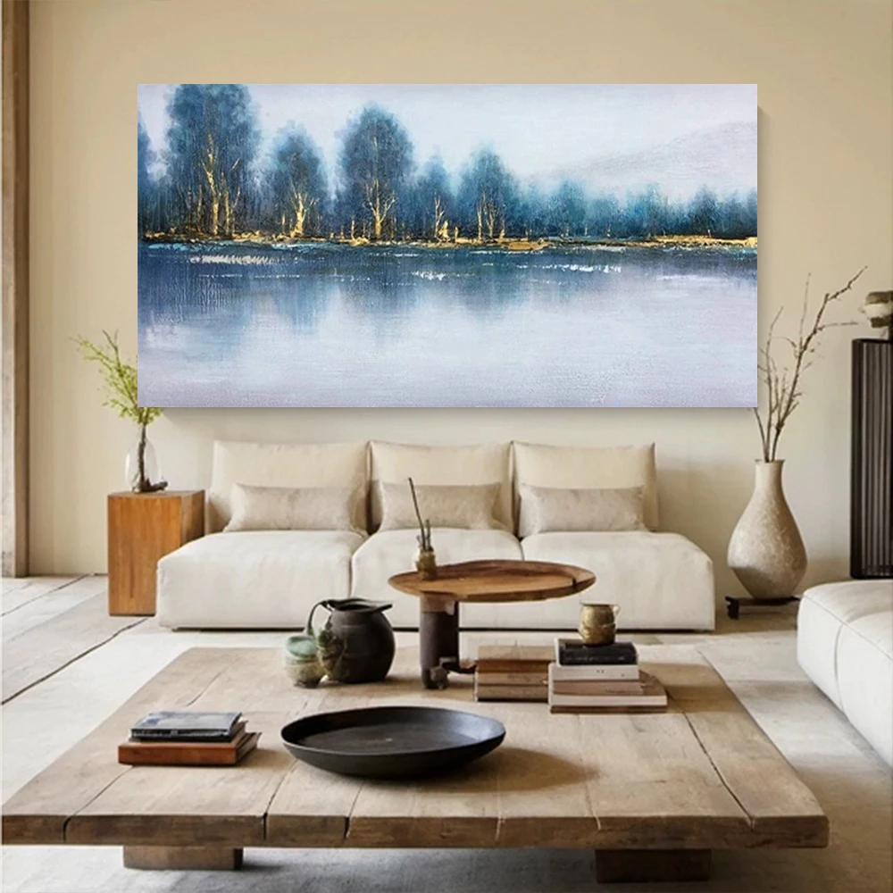 

Modern Fashion Pink Gold Mural Hand-Painted Abstract Oil Painting On Canvas Wall Art Decor Living Room Home Trim Artwork Gift