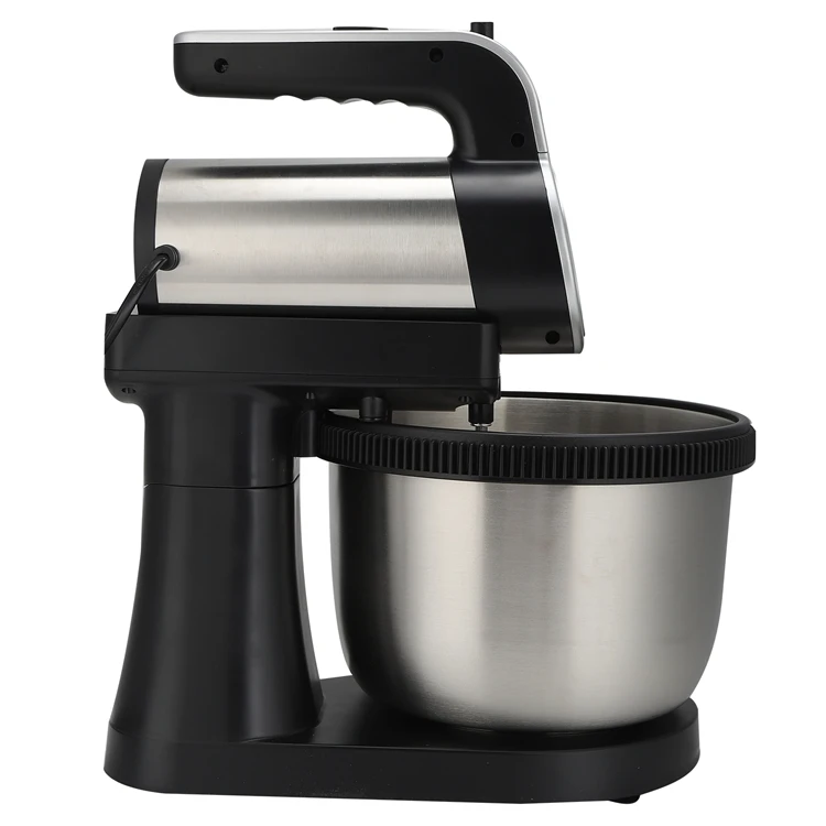 1000W Electric Eg Whisk 5 Speed 2 in 1 Hand Mixer Detachable Stainless Steel Mixing Bowl Stand Mixer